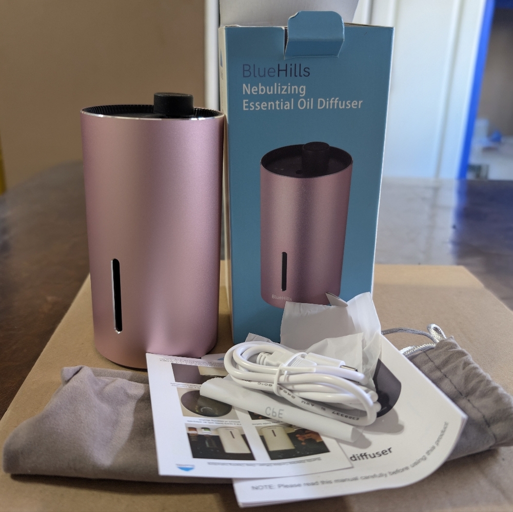 NEW Waterless‎ Essential Oil Diffuser..Rose Gold..